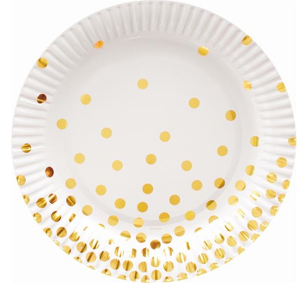 Groszki Złote - Talerzyki 18cm 6 sztuk