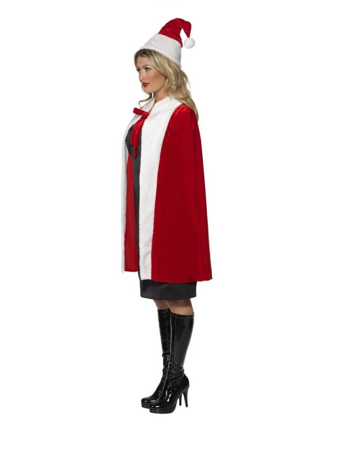 Peleryna Pani Mikołajowej z czapką