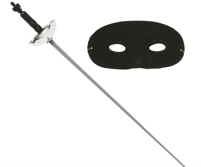 Maska i szpada szermierza