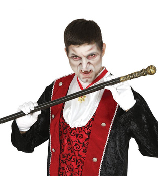 Laska Lorda 80cm czarno-złota - składana