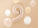 Balon foliowy 28" beżowy numer 9