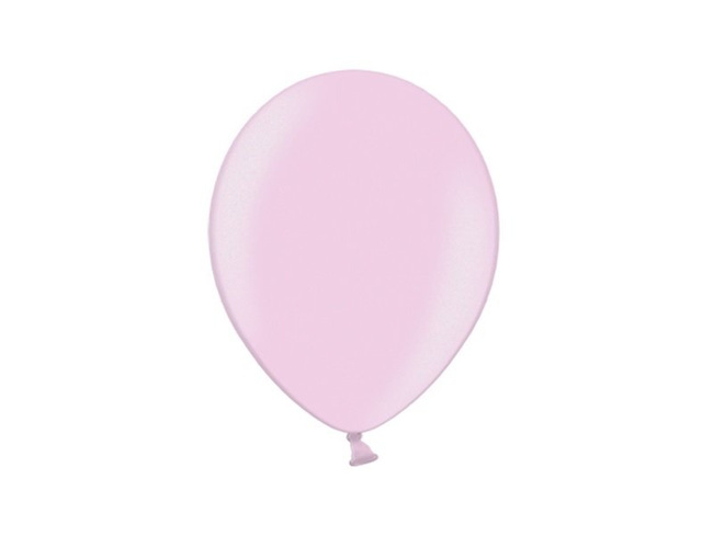 Balony Bel12 metalik róż jasny CANDY PINK 10 sztuk