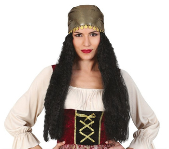 Peruka  "Cyganka" w chuście