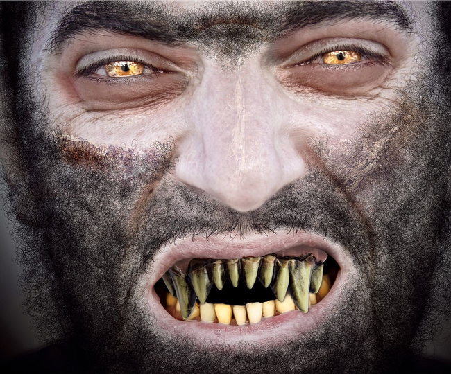 Szczęka termoplastyczna - Zęby potwora ostre