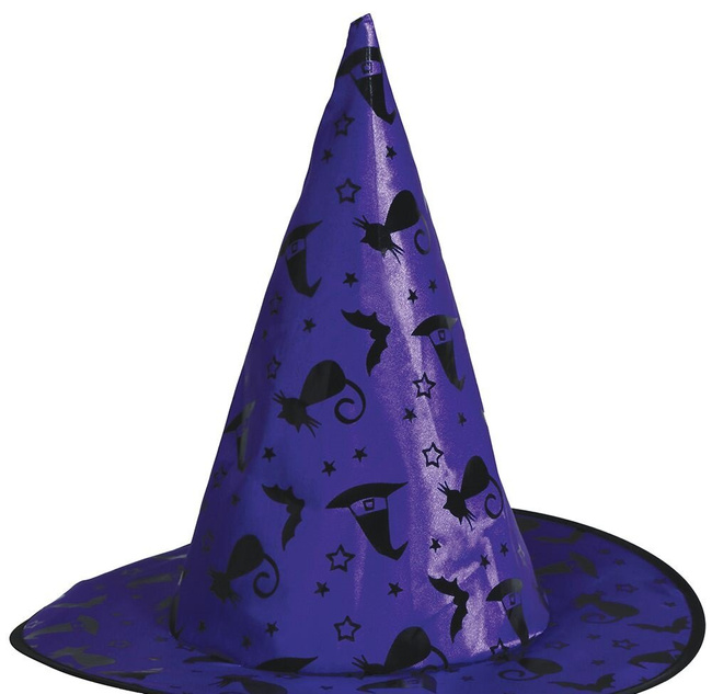 Peleryna dziecięca "Czarownica" z czapką, fiolet