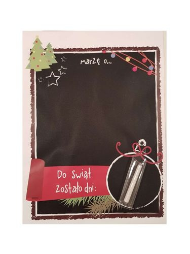 Tablica samoprzylepna do napisów czarna + kreda