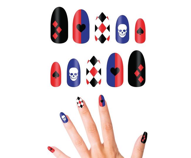 Sztuczne paznokcie z klejem - Dangerous 12 sztuk