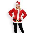 Kostium "Mikołaj" bluzka z czapką