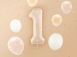 Balon foliowy 28" beżowy numer 1