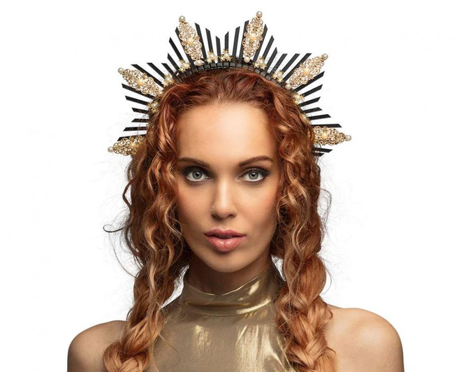 Aureola - korona "Astra" czarna