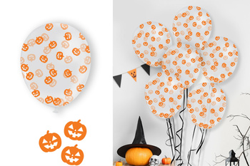 Balony 12" wypełnione konfetti dynie 10 sztuk