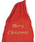 Worek Mikołaja haft: Merry Christmas 70x93cm