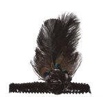 Opaska "Retro - Burleska" czarna