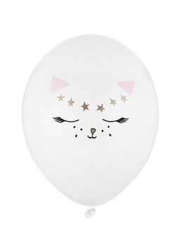 Balon 14" nadruk Słodki Kotek - Buzia 1 sztuka