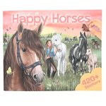 Koniki Happy Horses Zestaw kolorowanek z naklejkami
