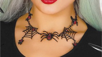 Biżuteria "Pająk": naszyjnik