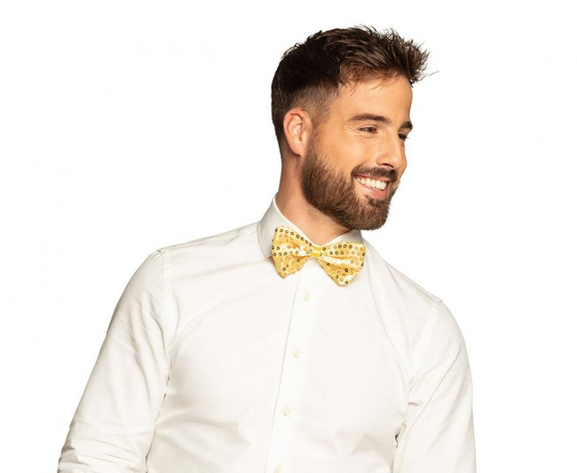 Muszka Sylwestrowa w cekiny złota