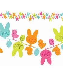 Wielkanocny baner: króliczki kurczaczki pisanki 3.65m