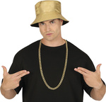 Naszyjnik "Łańcuch" złoty metalowy