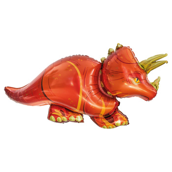 Balon foliowy 36" Dinozaur Triceratops czerwony