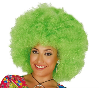 Peruka AFRO mega zielona