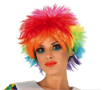 Peruka krótkowłosa - tapir - tęczowa