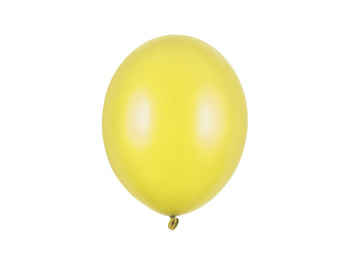 Balony Bel 12" metalik żółty LEMON 10 sztuk