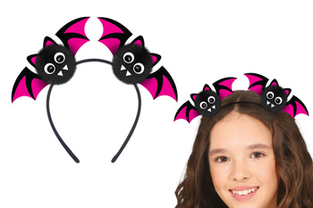 Opaska "Nietoperze" z futerkiem