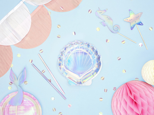 Syrenka - Talerzyk MUSZLA 18cm 6 sztuk