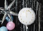 Balon foliowy 18" Zegar, biały