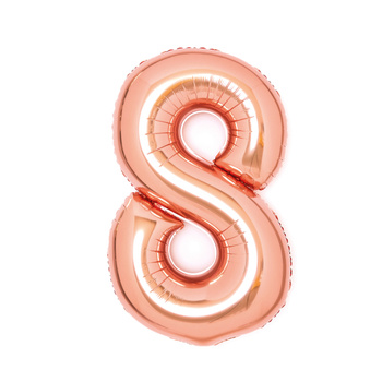 Balon foliowy 26" Pudrowy róż numer 8