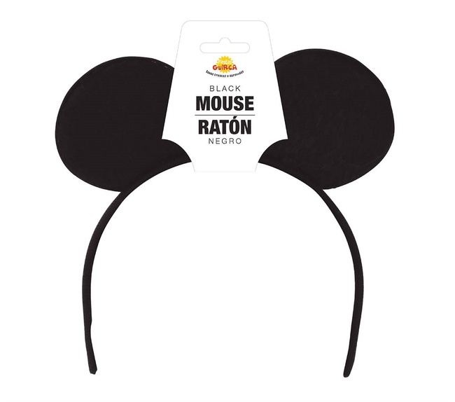 Opaska "Myszka" czarne uszy