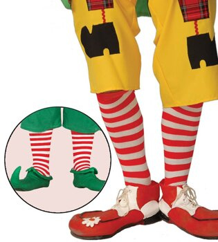 Skarpety w paski czerwono - białe 35/42