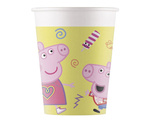 Świnka Peppa - Kubeczki papierowe 200ml 8 sztuk