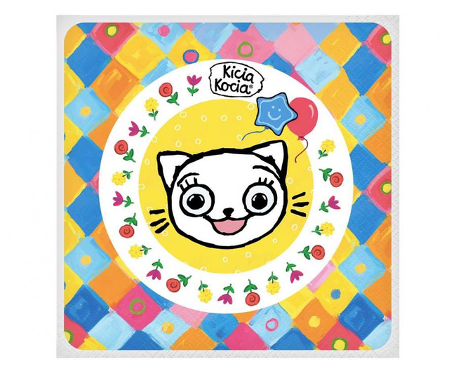 Kicia Kocia - Serwetki 33cm 20 sztuk