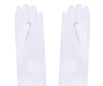 Rękawiczki krótkie 25cm - białe