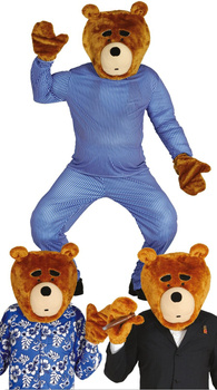 Zestaw Niedźwiedź - Miś kaptur + rękawice