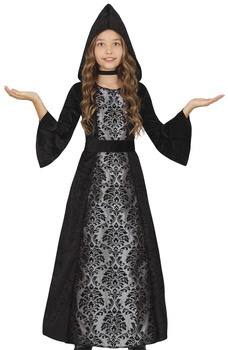 Kostium dziecięcy "Wampirzyca" Suknia z kapturem