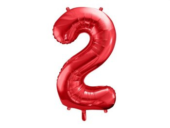 Balon foliowy 34" czerwony numer 2