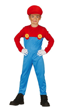 Kostium dziecięcy "Maszynista Mario" kombinezon + czapka