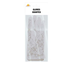 Rękawiczki koronkowe 38cm - białe