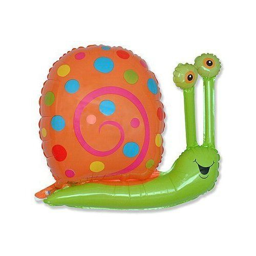 Balon foliowy 24" Uśmiechnięty Ślimak Zielony