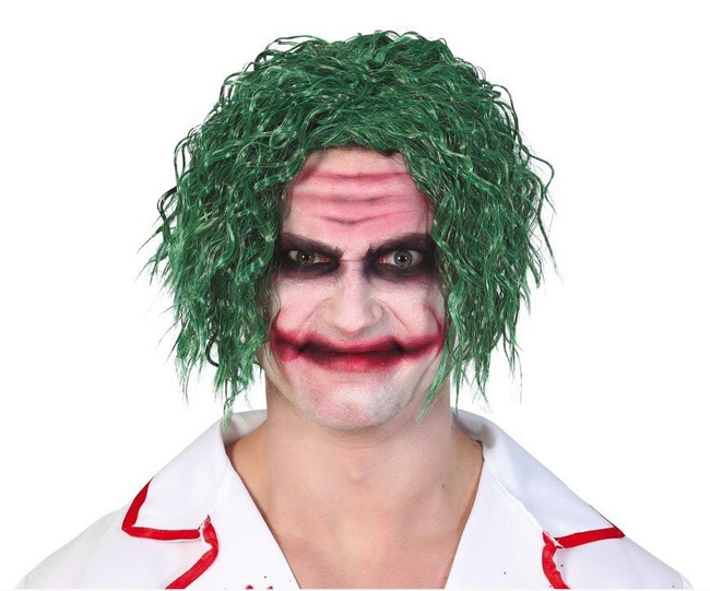 Peruka męska "Szaleniec" zielona