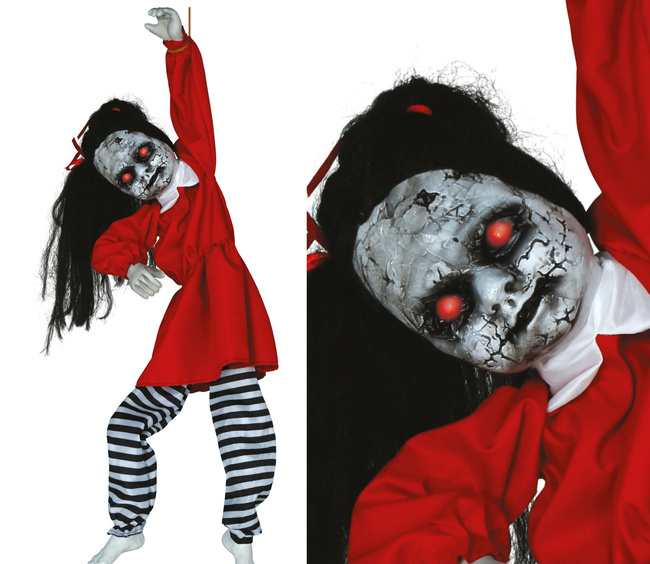 Interaktywna wisząca upiorna lala 100cm