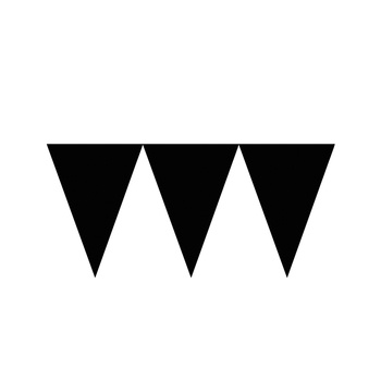 Baner z flagami papierowy 4,5m - czarny