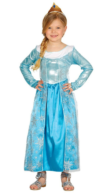 Kostium dziecięcy "Królowa Lodu Eliza" niebieska