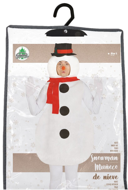 Kostium Bałwanek, tunika + nos