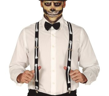 Akcesoria Szkielet - Szelki czarne kości