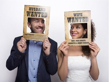 Foto Budka - Tabliczki ramka "Wanted" 2 sztuki