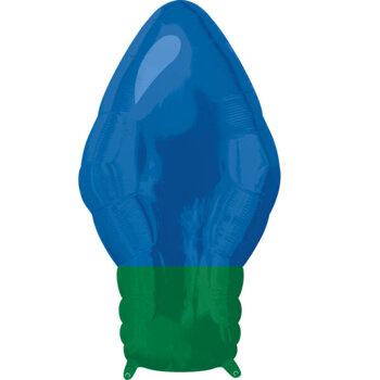 Balon foliowy 18" Lampka choinkowa niebieska